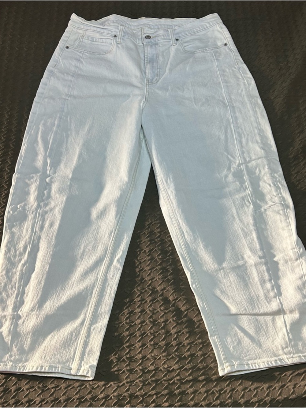 Old Navy Light Blue High-Rise Barrel Leg Jeans